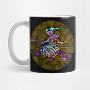 colorful witch Mug